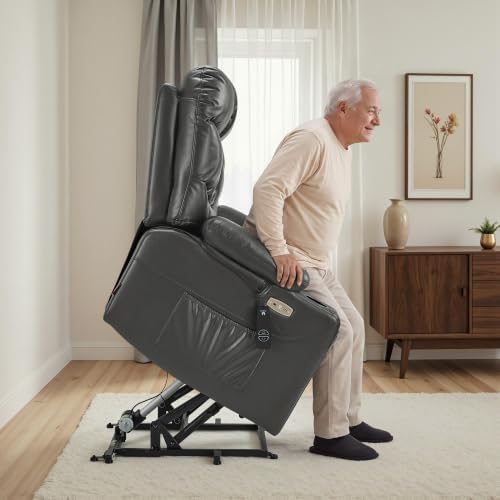 MCombo Power Lift Recliner Elderly, Leather R7289 - Image 2