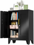 GAIOUS 36" Black Metal Storage Cabinet by GAIOUS