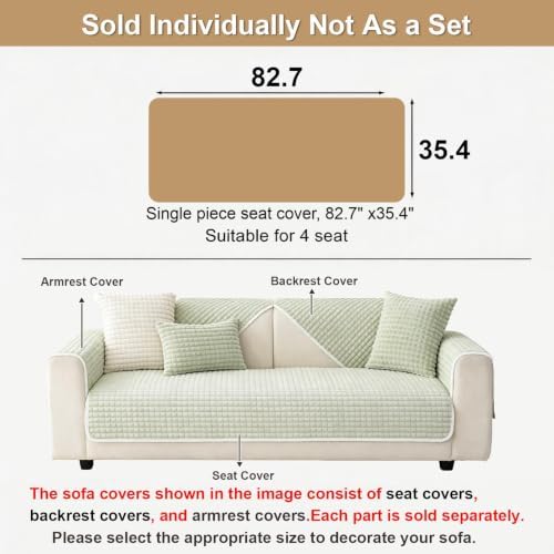 Soft Velvet Fuzzy Couch Covers Washable - Image 3