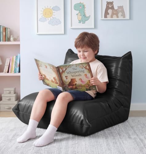 Hobestluk Bean Bag Chair Leather Togo Sofa Memory Foam by YourHomeDeservesMore