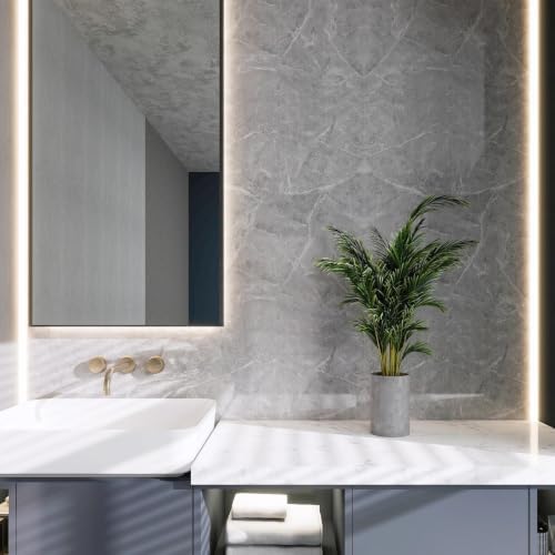Granite Gray Marble Contact Paper - Image 3