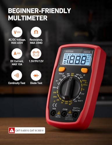 AstroAI Electrical Test Kit ETK1, Digital Multimeter, Non-Contact Voltage - Image 3