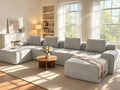 159" U Shaped Oversized Boneless Cloud Couch, Cloud Sectional Couches by VYUXWO