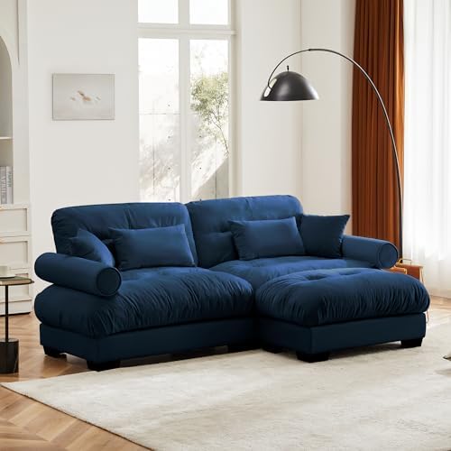 94" Modular Sectional Sofa, Velvet Upholstered Couches - Image 3