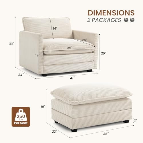 ROWHY 41'' Single Armchair - Image 2