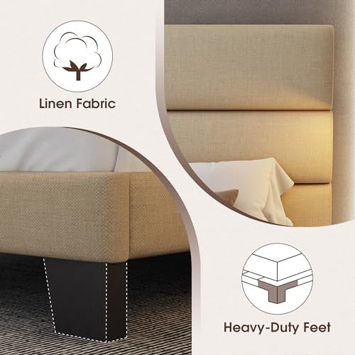 WEEWAY Full Size Fabric Bed Frame - Image 6