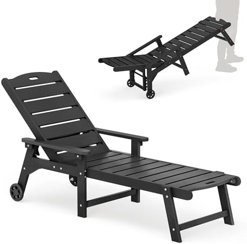 LUE BONA Outdoor Chaise Lounge, 5-Position by LUEBONA