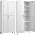 SteeLoong 75”Metal Pantry Storage Cabinet by Steeloong