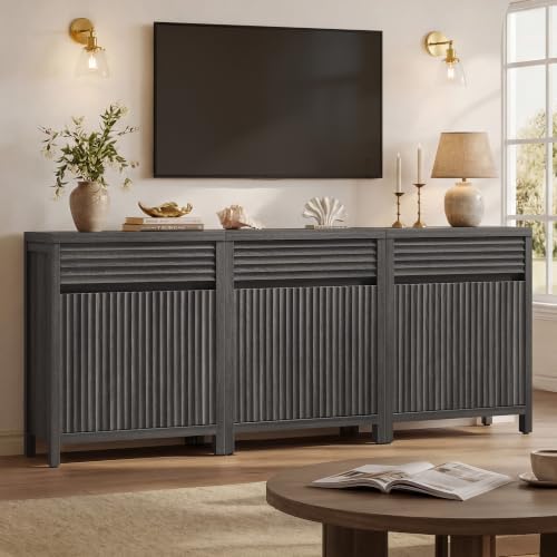 SICOTAS 87" Fluted Buffet Cabinet by SICOTAS