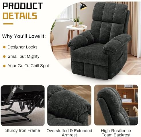 Korser Recliner Chair, Living Room Recliner Chairs - Image 5
