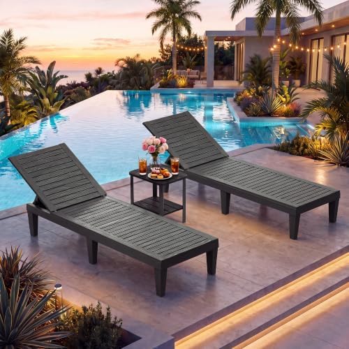 NUNU LAB Outdoor Chaise Lounge Chairs Set by NUNULAB