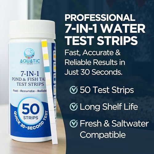 Pond Test Strips 7-in-1 – Fish Tank & Pond Water Testing Kit - Image 2