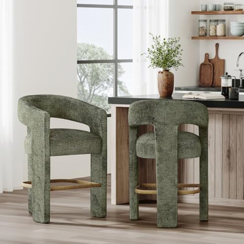 Jofran Gwen Forest Upholstered Counter Stool - Image 2
