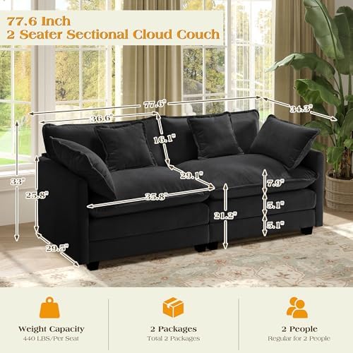 Hanherry Modular Sectional Sofa, Cloud Couch - Image 2