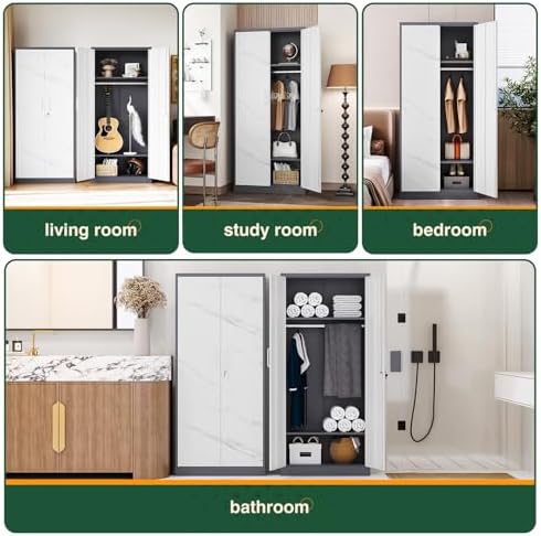Letaya Wardrobe Closet, Bedroom Armoire Clothes Organizer - Image 4