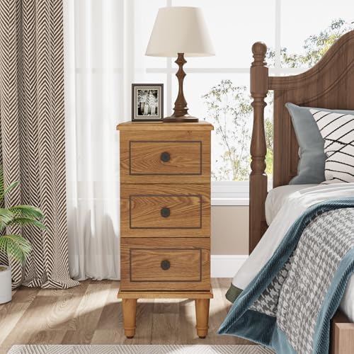 Tribesigns Solid Wood End Table, Fully Assembled Narrow Side Table - Image 5