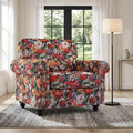 Folral Accent Chair, Comfy Reading Armchair by DREAMSIDEA
