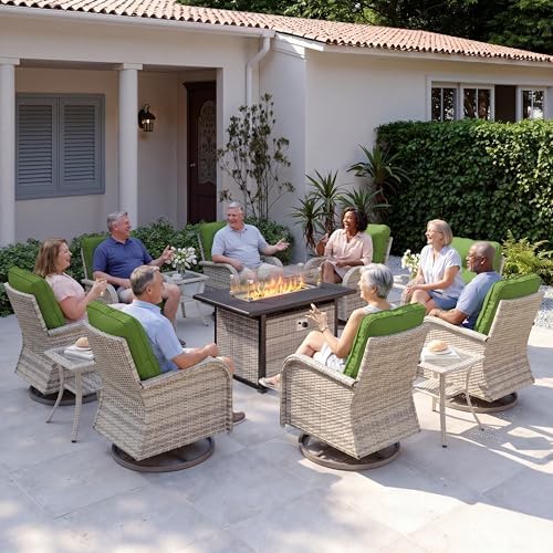 13Pcs Patio Rocking Swivel Chair by MuphyersPatioFurniture