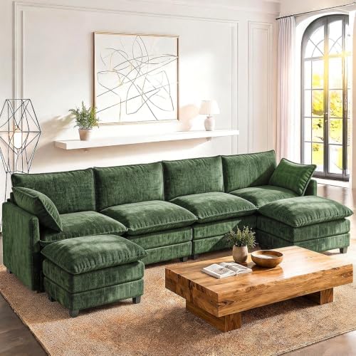 LEVELEVE 146" U-Shape Modular Sofa by Enjoyyourlife