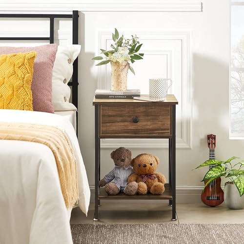 VECELO Bedside Table Set of 2 - Image 4