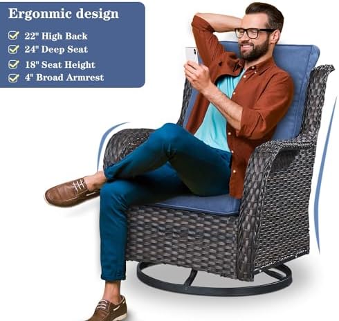 Belord Wicker Outdoor Furniture Patio Furniture Set - Image 4