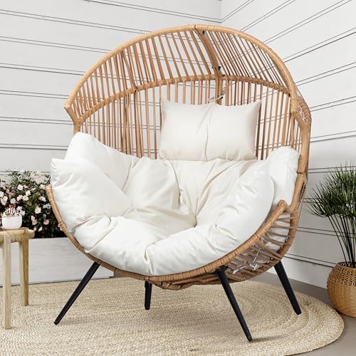 Shintenchi Wicker Egg Chair Outdoor Rattan Patio Chair by Shintenchi%7CFurnitureMadeforRealLife