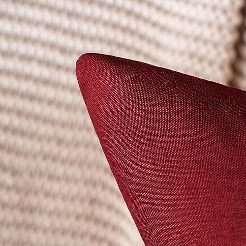 MIULEE Decorative Outdoor Pillow Covers Christmas 18x18 Wine Red - Image 6