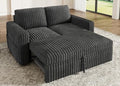 HONBAY Modular Pull Out Sofa Bed, Corduroy Loveseat, Couches by HONBAY