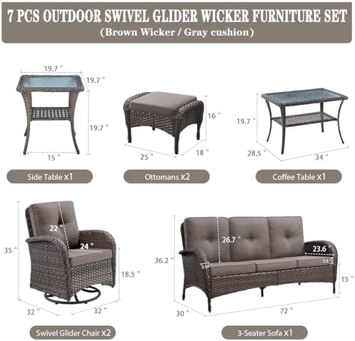 Belord Wicker Outdoor Furniture Set - Image 2