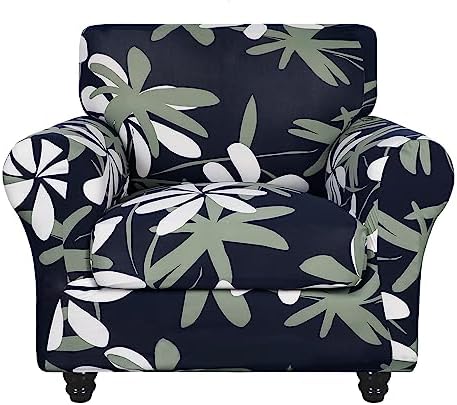 SearchI Stretch Sofa Cover Printed Couch Covers, Floral Pattern 2 Piece by SearchI