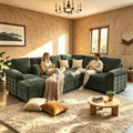 Modern L-Shape Sleeper Sofa by YI+DANICA