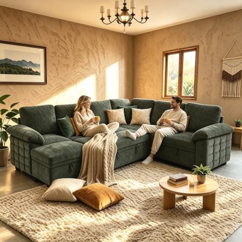 Modern L-Shape Sleeper Sofa by YI+DANICA