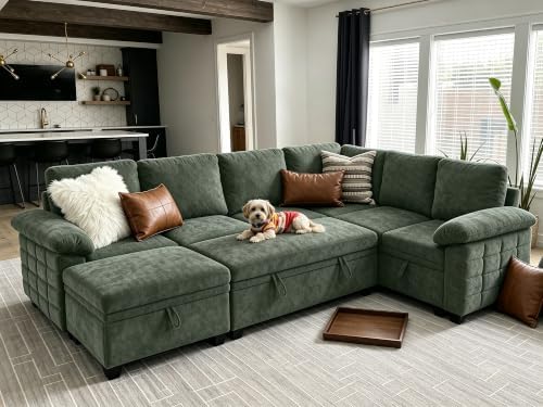 Modern L-Shape Sleeper Sofa - Image 4
