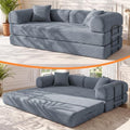 79" Memory Foam Sofa Bed, Convertible Futon Boneless Couch by KSTNLUXQ