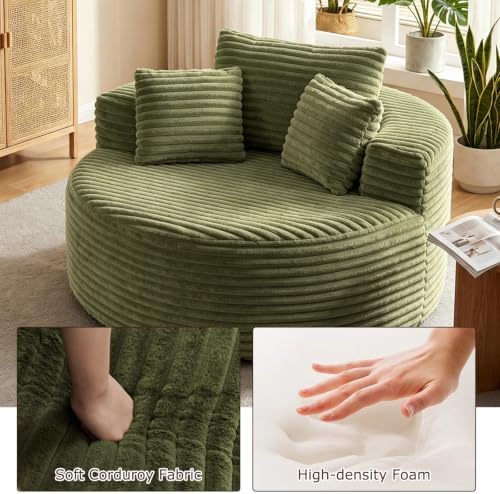 Oversized Chaise Lounge Chair Indoor, Boneless Sleeper Sofa Bed - Image 3