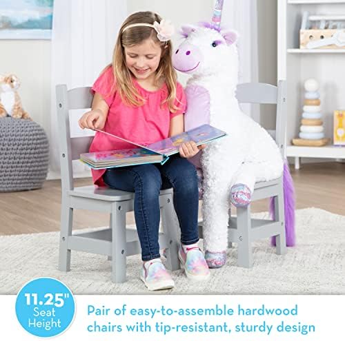 Melissa & Doug Wooden Chairs, Children's Wooden Playroom Furniture - Image 4