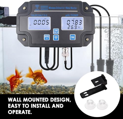 6 in 1 Smart Water Quality Tester, WiFi pH Meter pH, and Temperature - Image 3
