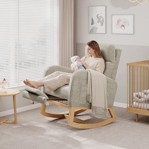 GarveeHome Rocking Chair, Nursery Glider Chair - Image 3