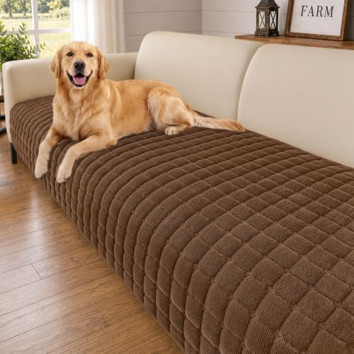 Smiry Velvet Couch Cover for Dogs, Non Slip Soft Sofa Protector for Pets by Smiry