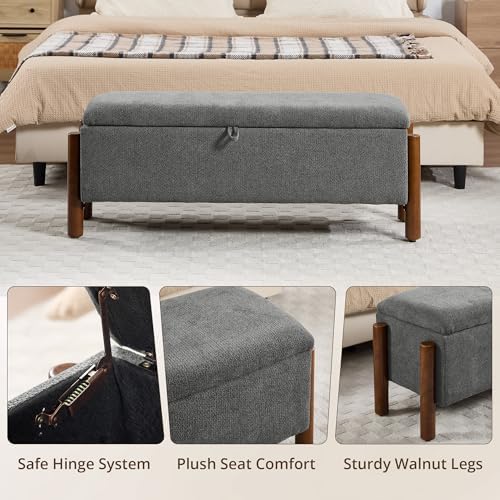 55'' Modern Storage Ottoman Benches - Image 7