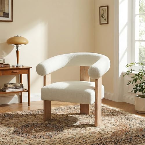 VKNOW Barrel Accent Chair, Vanity Chair - Image 4