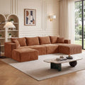 118'' U-Shaped Boneless Couch Sectional Sofa by HouseMila