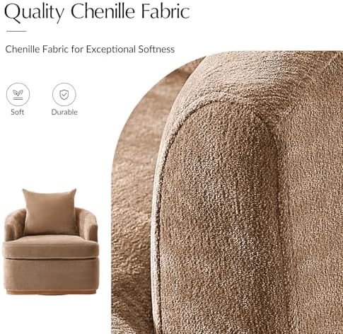 HULALA HOME Modern Swivel Accent Chair - Image 4