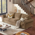 118" Oversized Cloud Couch, Classic Farmhouse Water-Repellent Chenille by VORTHIOHOME