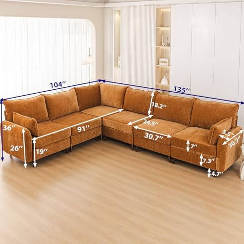 Rexulqo 135'' Modular Sectional Sofa - Image 6