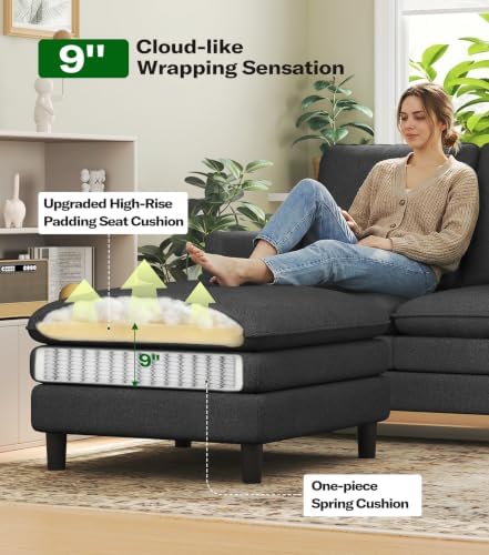 Welzona 3-Layers Cloud L Shaped Couch - Image 3