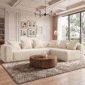 Claiks 106" Cloud Boneless Couch, L-Shaped Sectional Sofa by CLAIKS