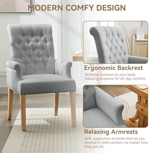 WUTUTUEE Fabric Dining Chair - Image 3