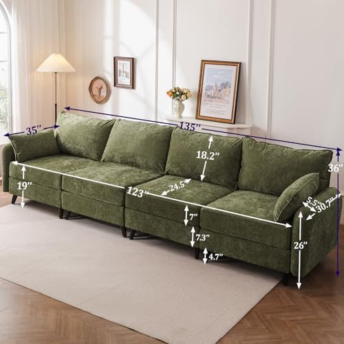 Rexulqo 135'' Modular Sectional Sofa - Image 6