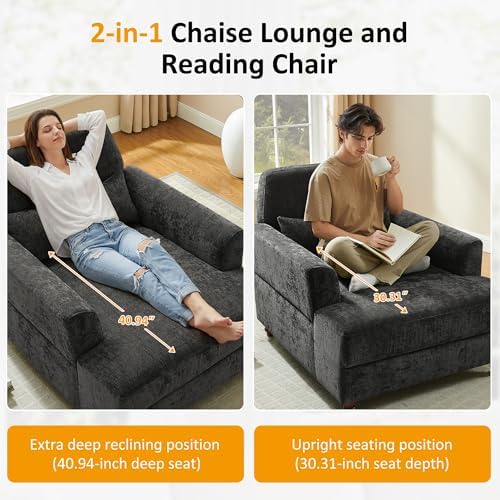 Oversized Chaise Lounge Chair - Image 5